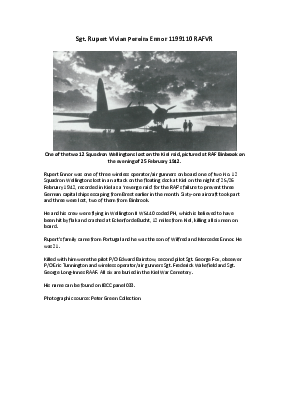 A preview of a PDF biography for Ennor, Rupert Vivian Pereira